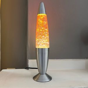 Rocket Lava Lamp with Glitter